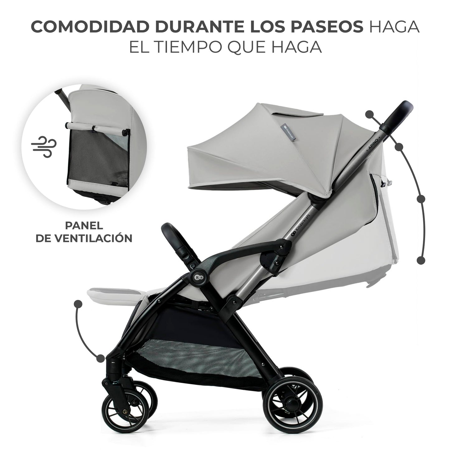 Kinderkraft APINO Silla de Paseo
