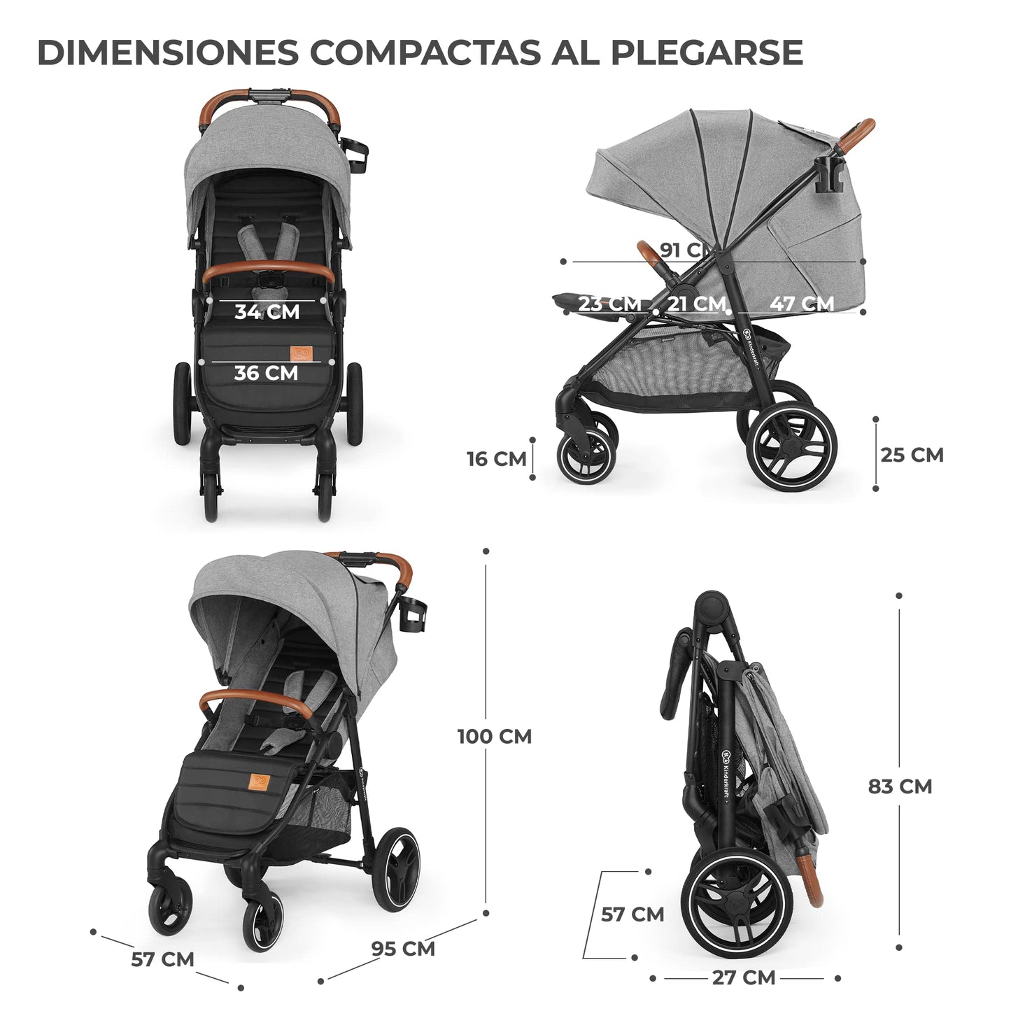 Kinderkraft GRANDE PLUS Silla de Paseo