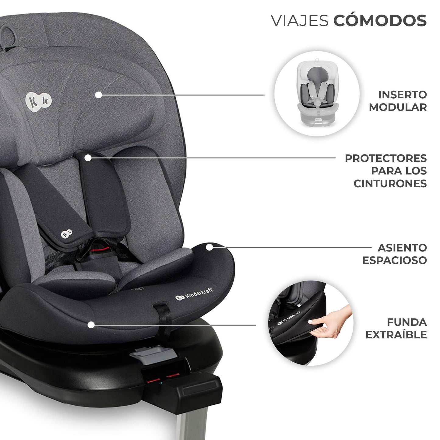 Kinderkraft I-360 Silla de Coche