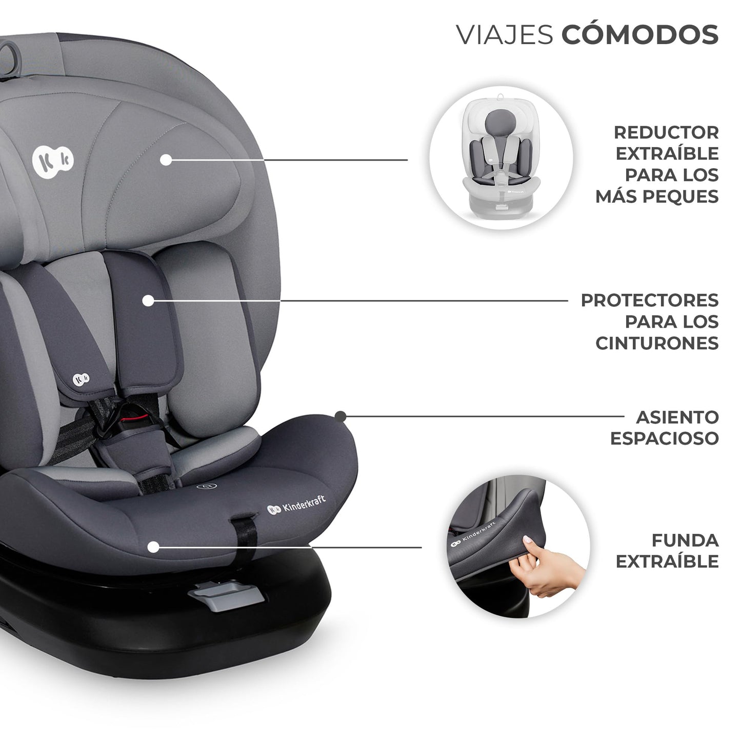 Kinderkraft I-GROW Silla de Coche