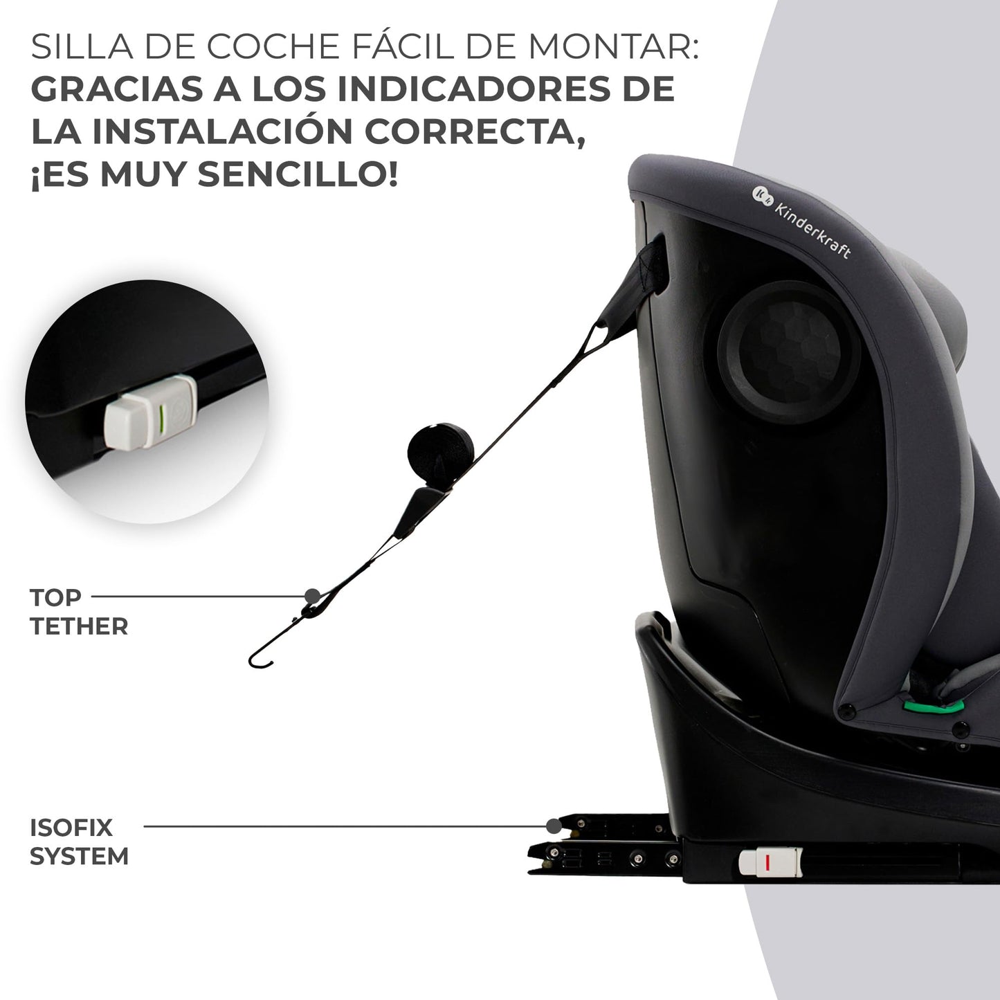 Kinderkraft I-GROW Silla de Coche