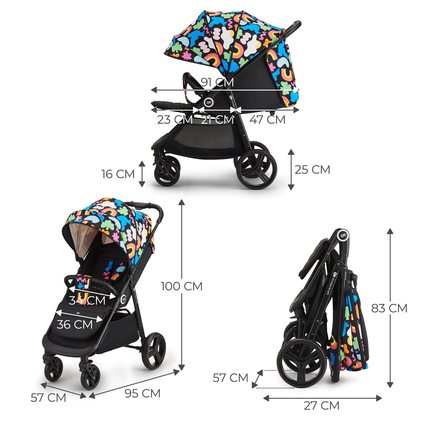 Kinderkraft GRANDE PLUS Silla de Paseo