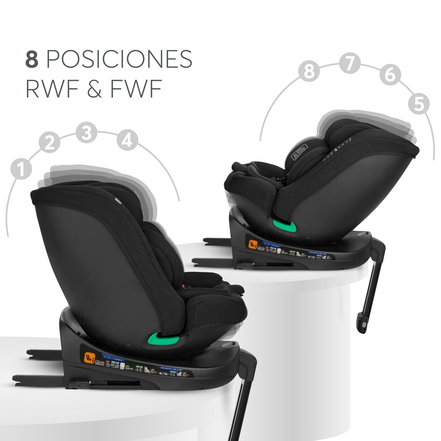 KikkaBoo i-Secure Silla de Coche Bebé
