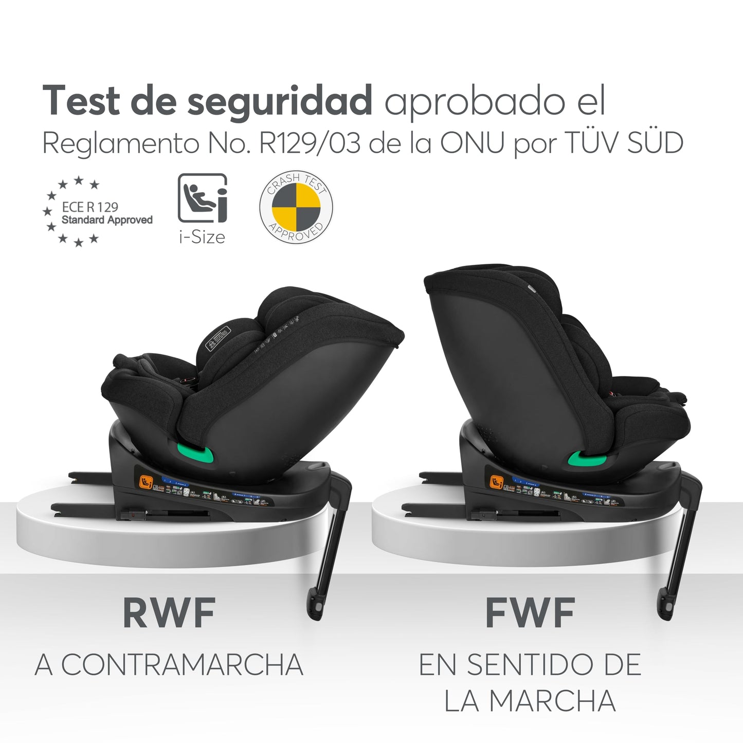 KikkaBoo i-Secure Silla de Coche Bebé
