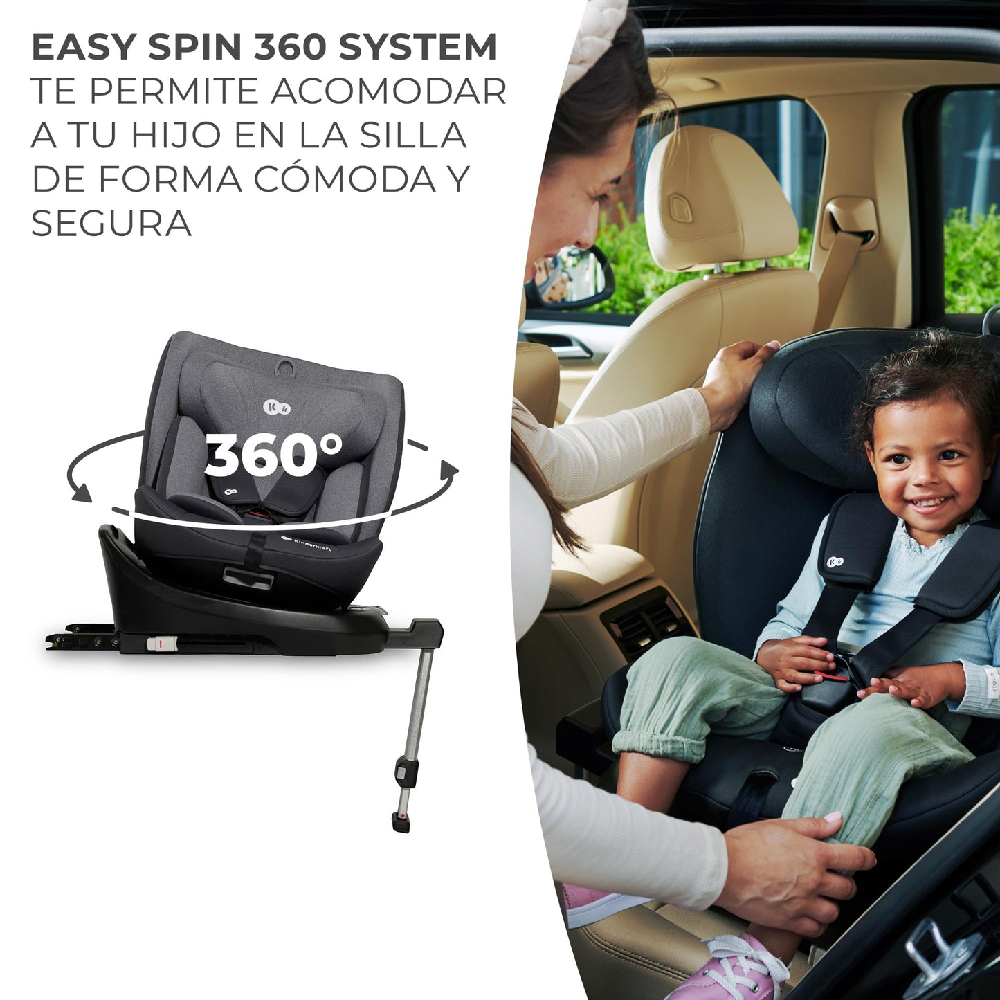 Kinderkraft I-360 Silla de Coche
