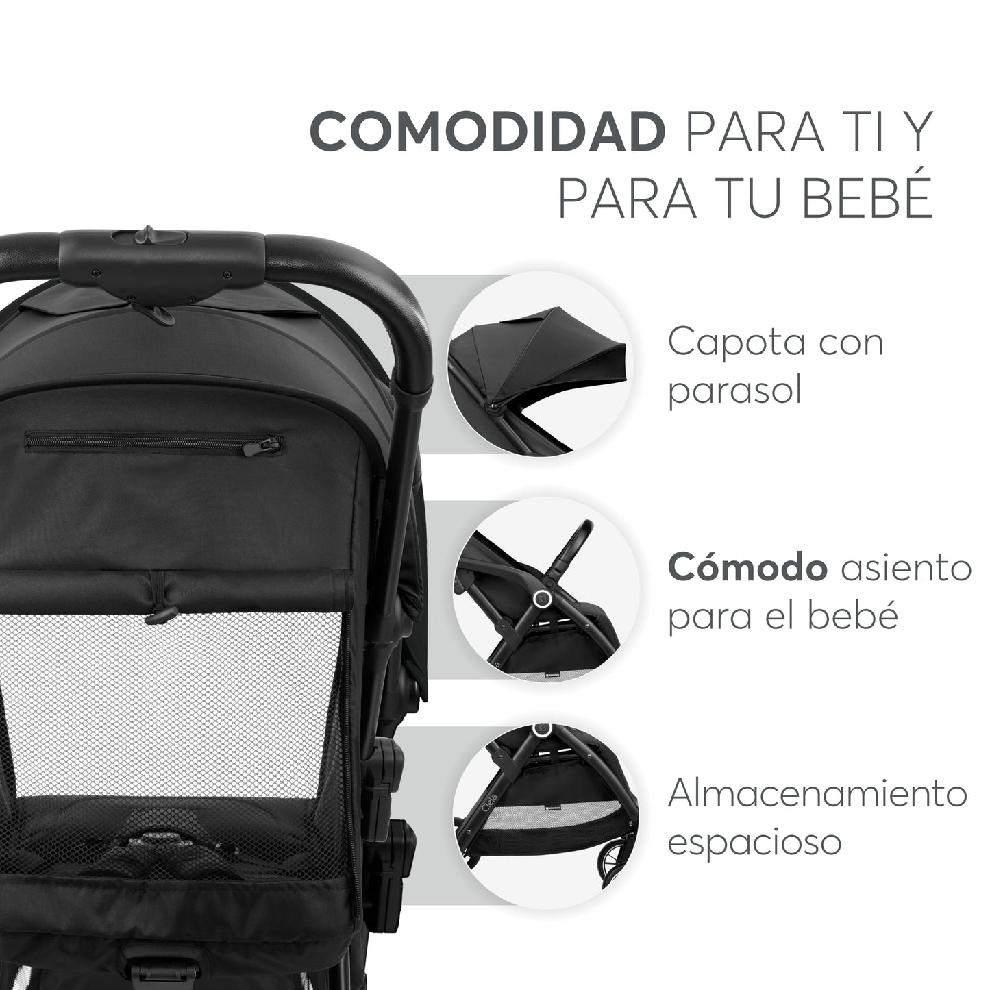 KikkaBoo Silla de Paseo CIELA