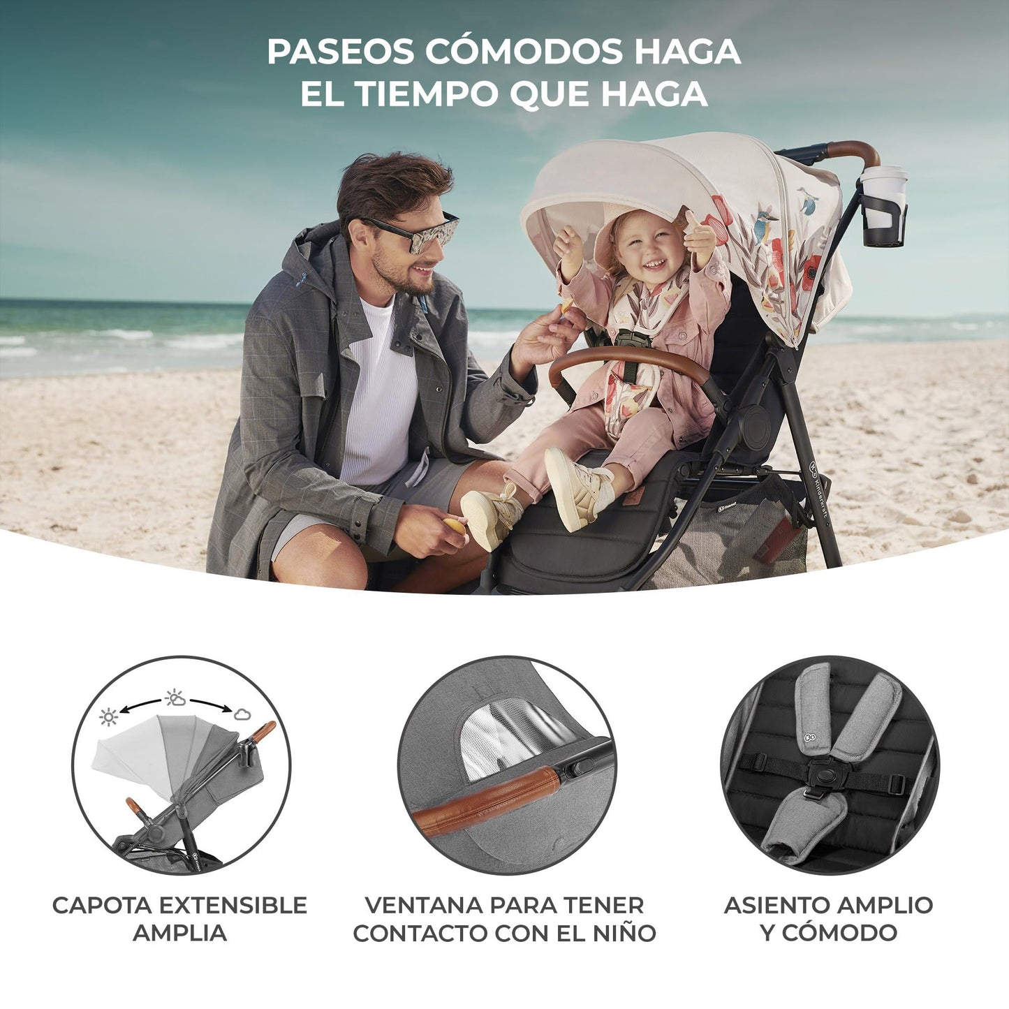 Kinderkraft GRANDE PLUS Silla de Paseo