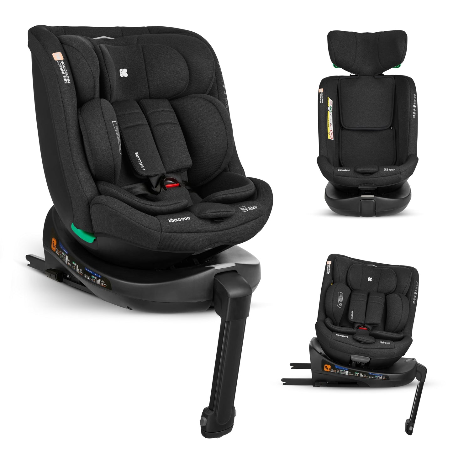KikkaBoo i-Secure Silla de Coche Bebé