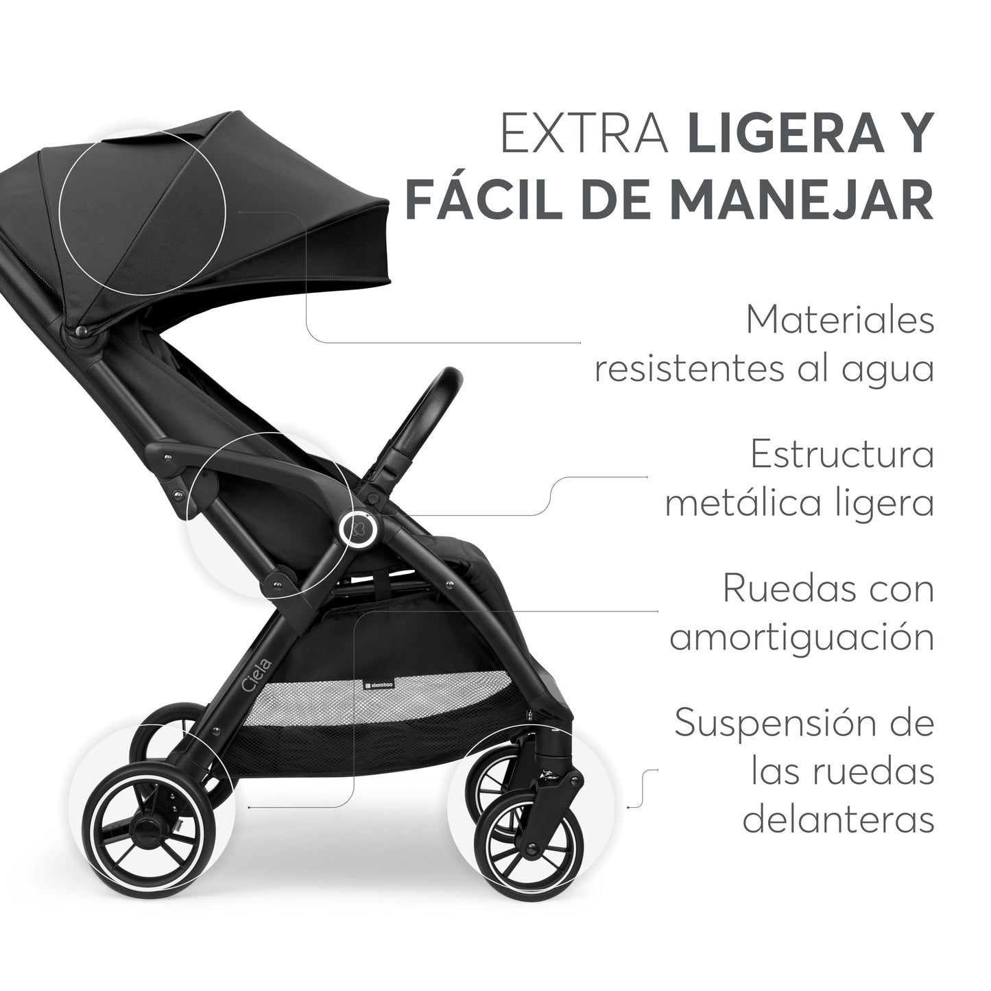 KikkaBoo Silla de Paseo CIELA